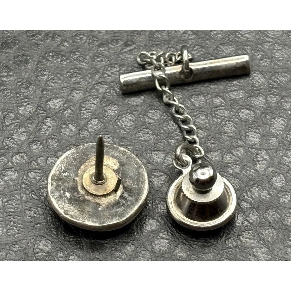 Vintage Southwestern Sterling Silver 925 Tie Tack Lapel Pin